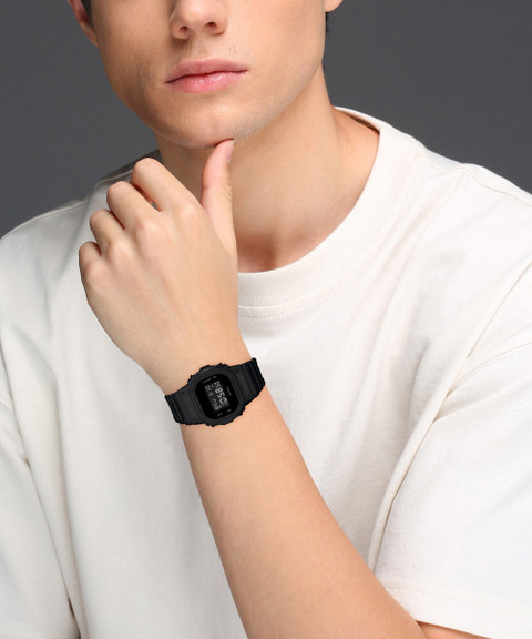 CASIO G-Shock G-SHOCK DW-5600BB-1DR Black Dial Resin Strap Analog