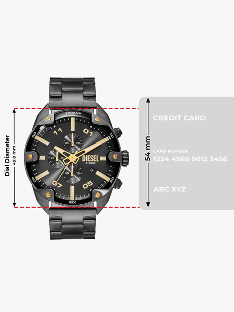 DIESEL Spiked Spiked Analog Watch - For Men - Buy DIESEL Spiked