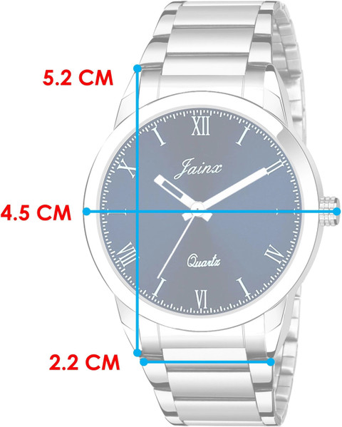 JAINX JM7136 Blue Dial Stainless Steel Strap Analog Watch - For