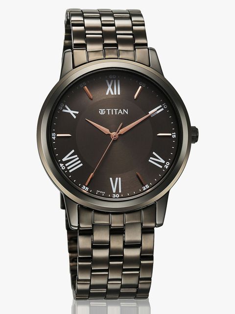 Titan Karishma Anthracite Dial Grey Metal Strap Analog Watch - For Men NT1899QM01,NU1899QM01 - Image 7