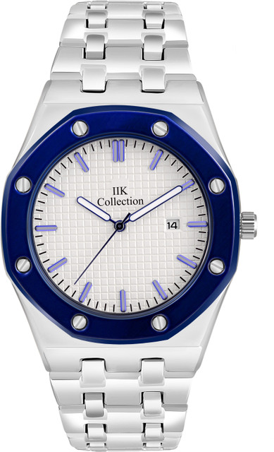 IIK Collection IIK-731M Silver Patterned Dial with Date Silver