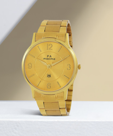 Gold Buy Maxima Watches Buy Maxima Women Gold Plated Watch Watches