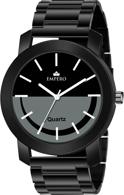 Quartz Watch Black Chain Watches For Boys EMPERO Black Stainless
