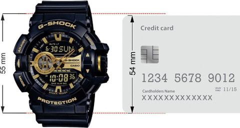 Gold G Shock Watch Size Chart Casio G-SHOCK Black Digital Men's