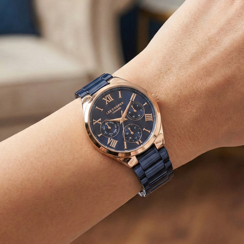 no.0406 ロゼ色のルビーと煌くオニキス LEE COOPER LC07456.490 Analog Watch - For Women - Buy LEE COOPER