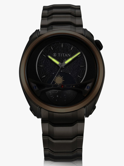 GL2821＊bkM Titan Regallia Titan Stellar Multifunction Black Dial Metallic