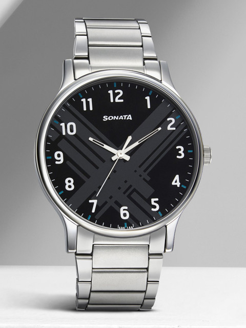 SONATA NP77105SM02W Essential Gents Analog Watch For Men
