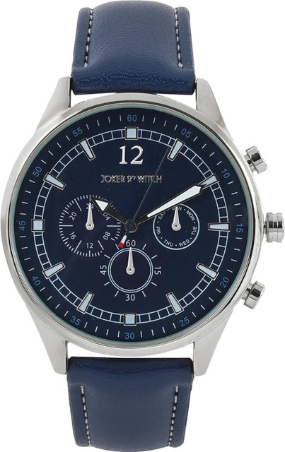 Joker & Witch Joker & Witch Rover 42mm Blue Dial 20mm Faux Leather