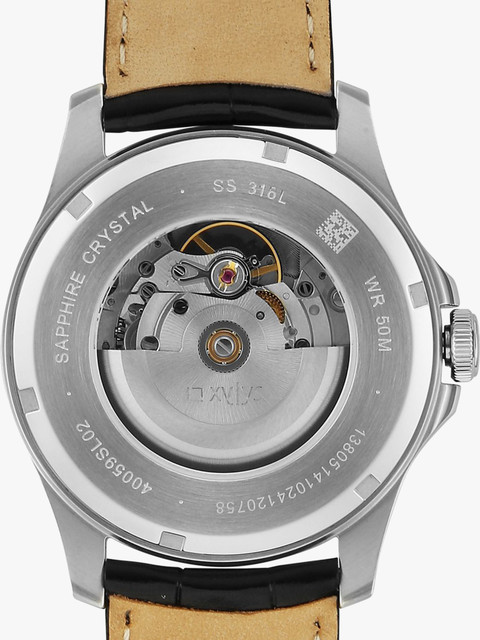 XYLYS Xiphias Xylys Automatic Grey Dial Black Leather Strap Analog