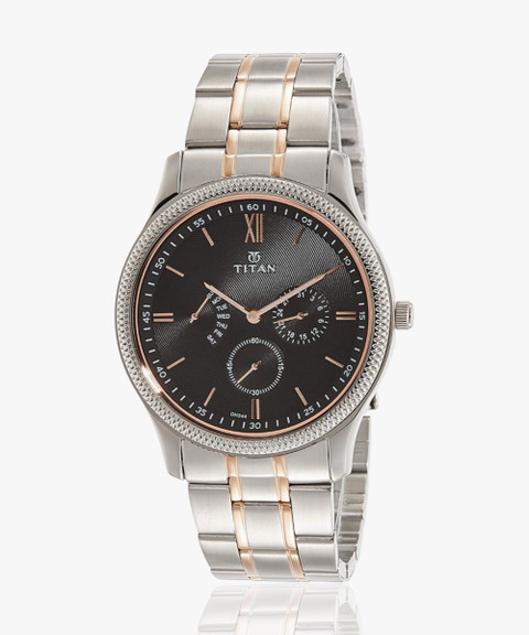 Titan NQ1768KM01 Classique Retrogrades Analog Watch - For Men