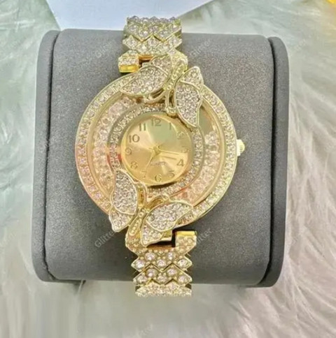 SHREESHAYAMTRADER Butterfly Full diamond stone Fashionable Analog