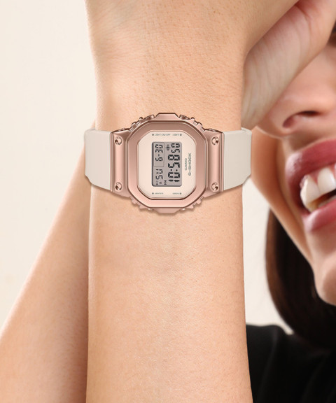 CASIO GM-S5600UPG-4DR G-SHOCK Women Pink Dial White Resin Strap