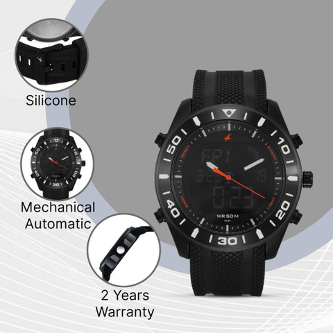 Fastrack NP38034NP01 Analog-Digital Watch For Men