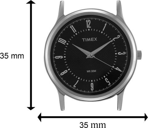 TIMEX Black-Dial Analog Watch For Men