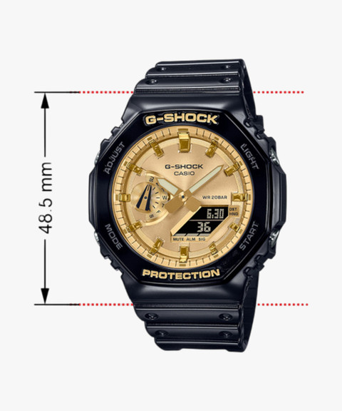 CASIO GA-2100GB-1ADR G-SHOCK Gold Dial Resin Strap Analog-Digital