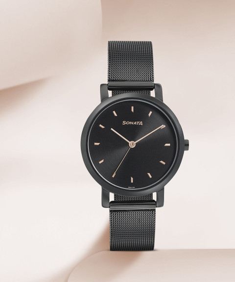 SONATA NP8164NM02 Onyx Analog Watch For Women Buy SONATA - Main Image