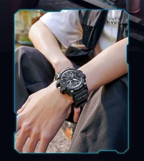 Wanton Watch WANTON RS103 Black And Silver Dual Display Sport Analog-Digital Watch ...