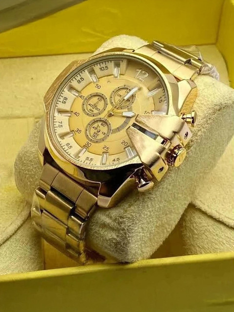 RS TRADER CO STC 12002-01 LUXURY FASHION PREMIUM DESIGN GOLD DIAL