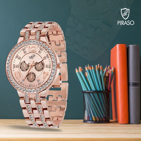 PIRASO NK 2569 ROSEGOLD PIRASO Zuperia Diamond Studded ue For