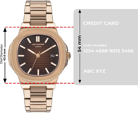 LEE COOPER LC07368.460 Analog Luminous Index Analog Watch - For