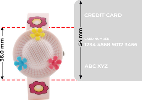 Zoop NKC4032PP01W Zoop Quartz Gold Dial Pink Silicone Strap Analog