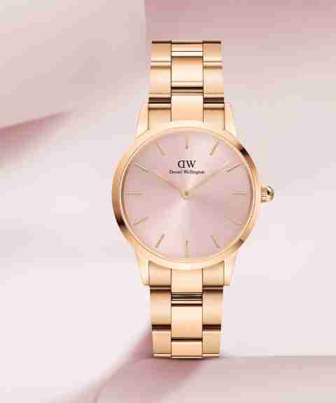 DANIEL WELLINGTON Iconic Iconic Link Pink color Round 28 mm