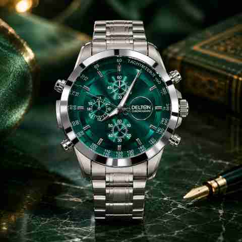 Delton Men's Watch Analog Watch - For Men 001_GREEN - Image 5