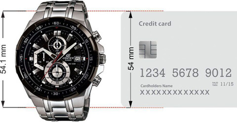 CASIO EFR-539D-1AVUDF Edifice EFR-539D-1AVUDF Black Dial Silver