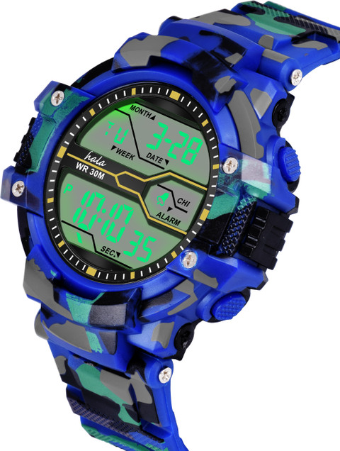 HALA ARMY Military Watch Multi-Function Stylish Sports Silicon Strap  Attractive Look Digital Watch For Boys