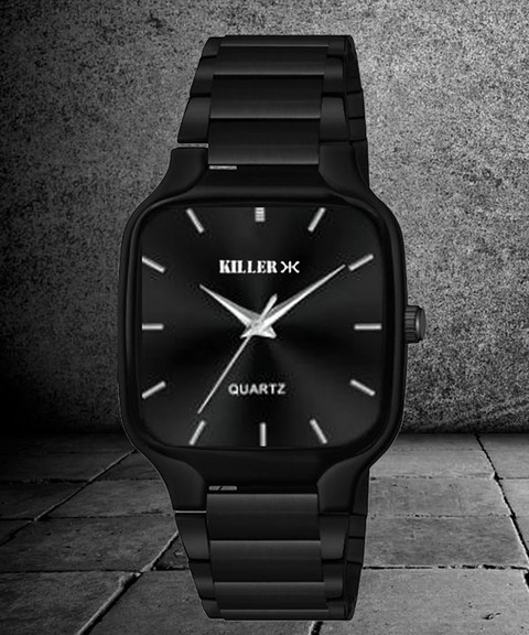 GODKILLER blackl ブラックメタル KILLER Killer Original Black Plated Black StainlessSteel Chain Men