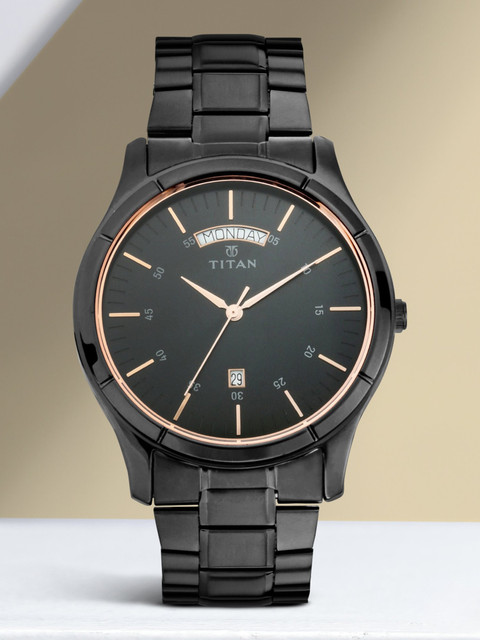 Titan NQ1767NM01 Neo All Black Analog Watch For Men Buy Titan