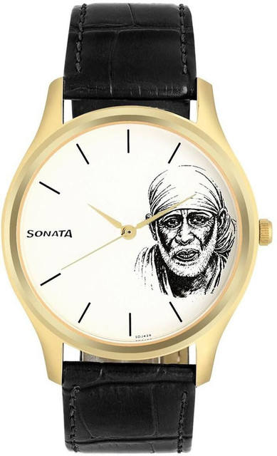 SONATA NN77082YL04W Sai Baba Analog Watch - For Men - Buy SONATA