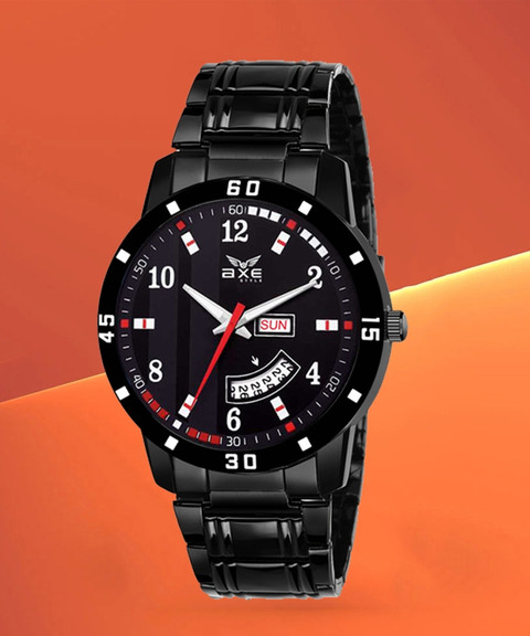 AXE Style XDD-7068 7068- Black Stainless Steel Water Resistant