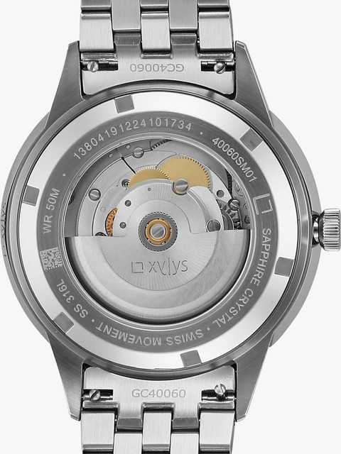 XYLYS WALTZ-G Analog with Date Dial Silver Stainless Steel Strap