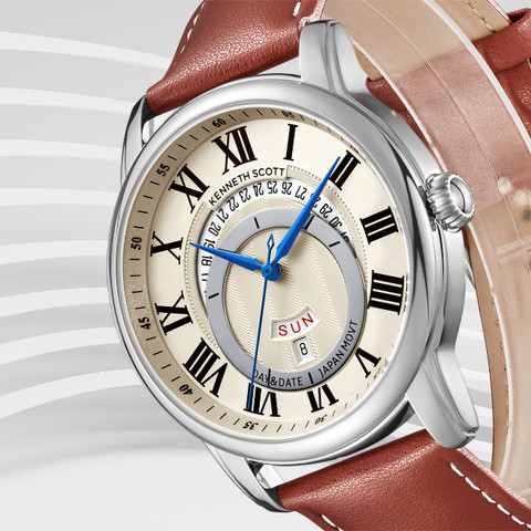 Kenneth Scott K24020-SLDI Kenneth Scott Analog Watch - For Men