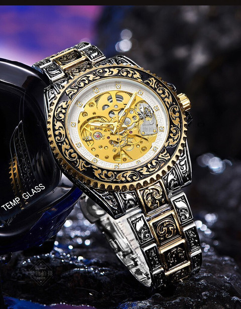 Khrist Effortless Elegance: Self-Winding Timepiece Assortment Auto Kinetics  Classic Ease: Timepiece Portfolio Inside Revolving Gears Analog Watch