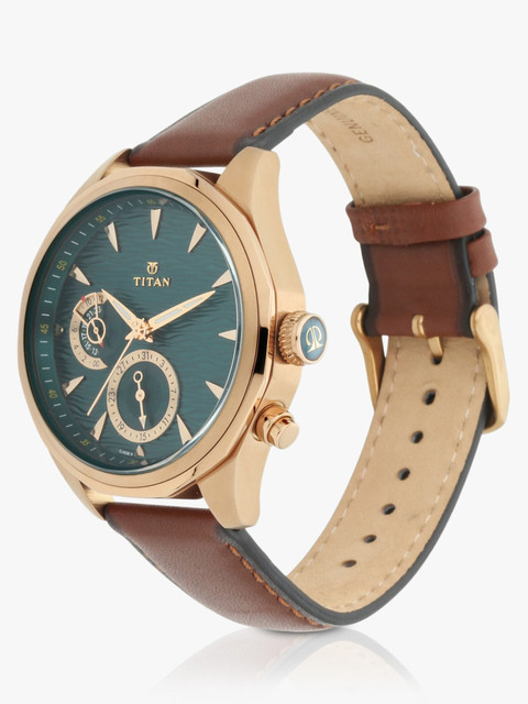 Titan NP1829QL01 Titan Maritime Multifunction Green Dial Brown
