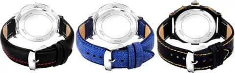 ABREXO Abx8010-Combo Watch Trending Stylish Synthetic Strap Combo