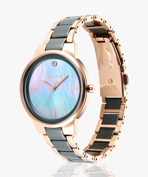 Titan Purple Ceramic Purple Ceramic Analog Watch - For Women - Buy