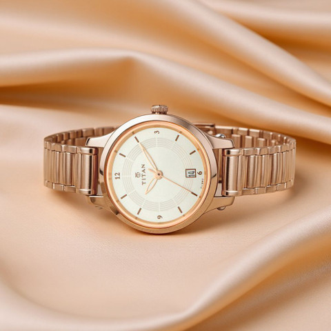 Titan NP2602WM01 Rose Gold Upgrade Analog Watch For Women Buy