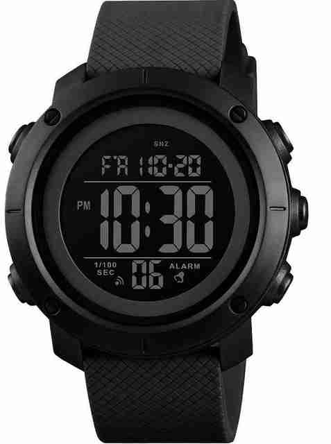 SKMEI digital sport multifunctional alarm altimeter light boys Digital Watch - For Men ABS Casing Black Shock Resistant Countdown Timer Silica Strap - Image 5