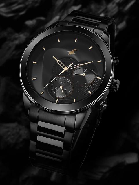 Fastrack Black Stainless Steel Fastrack Watches Online Shopping