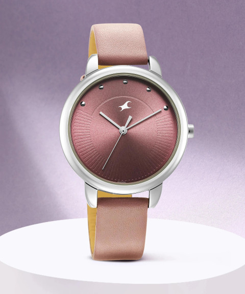 Fastrack Fastrack Stunners Purple Dial Purple LeatherStrap Analog