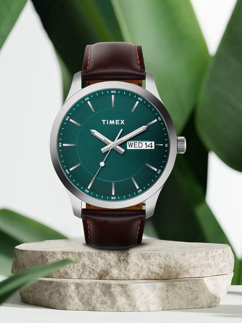 TIMEX Day-Date, Green Dial Analog Watch For Men Buy TIMEX Day
