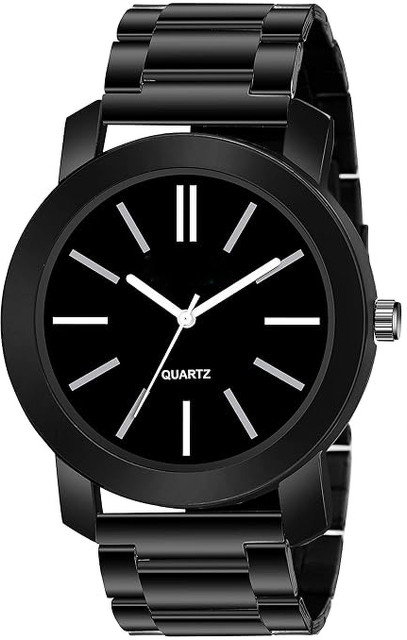 Black Chain Strap Watch For Boys Chain Black/Black Link Chain