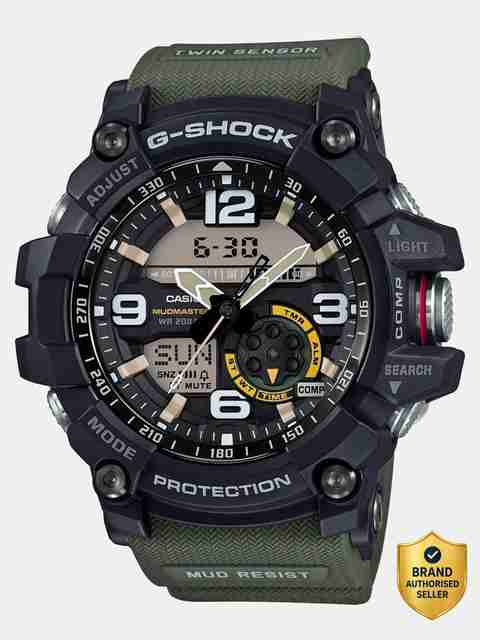 CASIO G-Shock GG-1000-1A3DR Black Dial Green Resin Strap Analog-Digital Watch - For Men G662 - Image 5