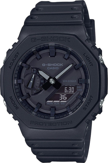 CASIO GA-2100-1A1DR G-SHOCK GA-2100-1A1DR Black Dial Resin Strap  Analog-Digital Watch For Men