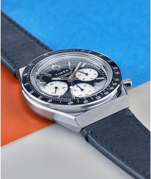 TIMEX TW2W51700UJ Q Timex Blue Round Dial Analog Watch For Men - Main Image