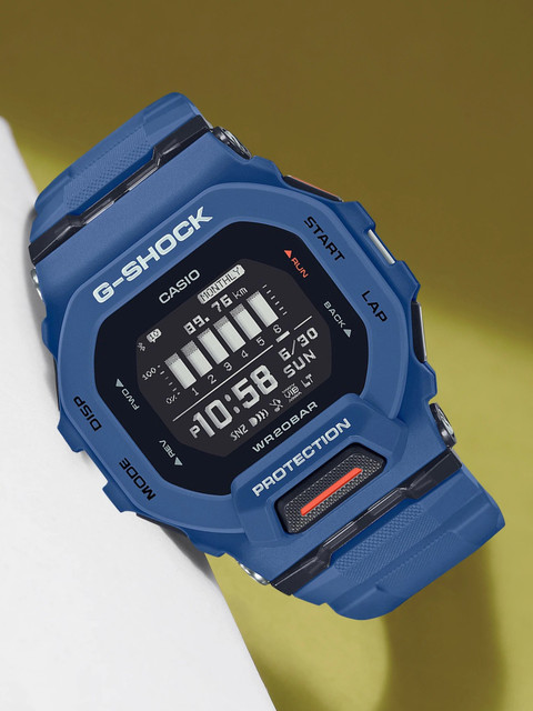 CASIO GBD-200-2DR G-Shock Dial Blue Resin Strap Digital Watch
