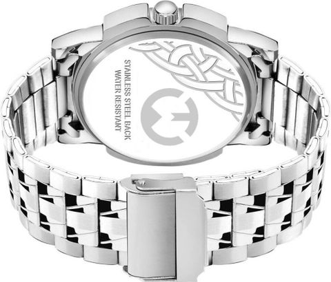 WIZARD TIMES EH-226-BK 226-Black Day and Date Analog Watch - For